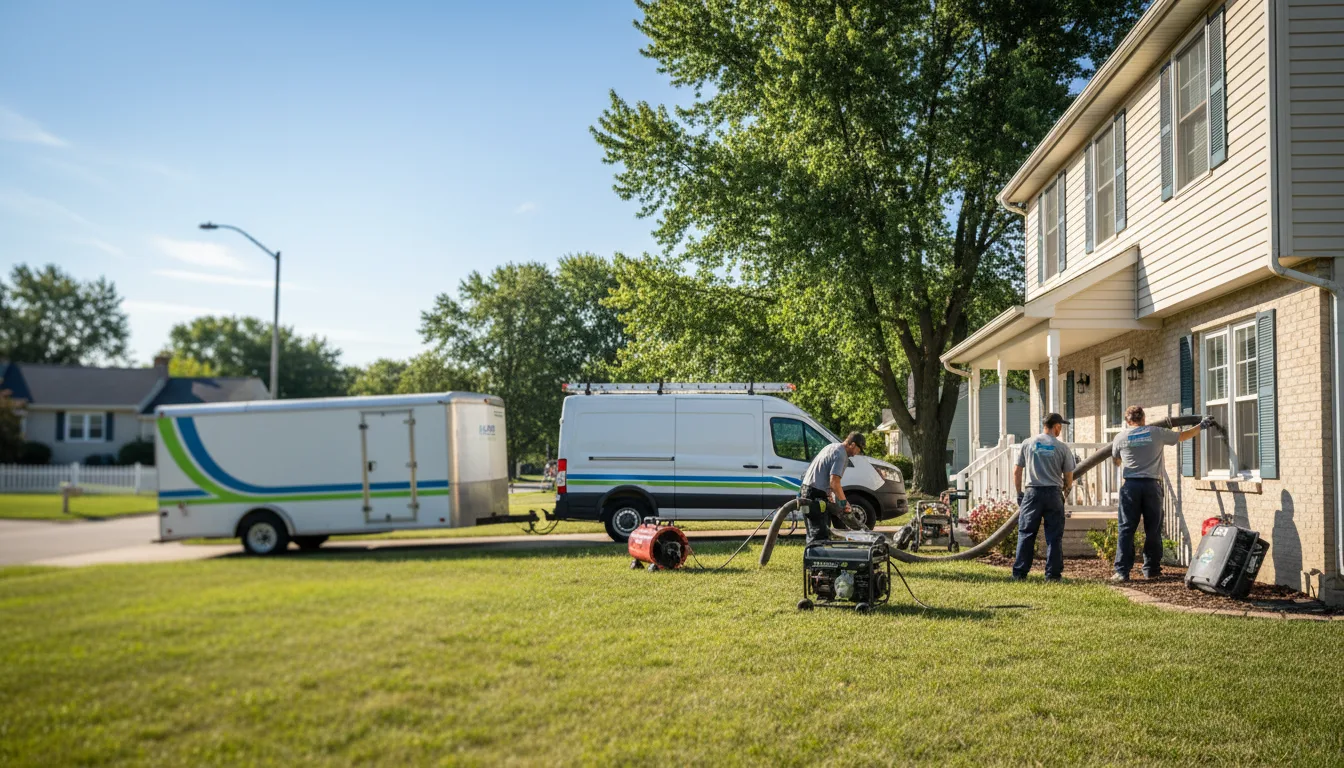Flooded Basement Restoration And Cleanup With Repair in Ferndale, MI near me